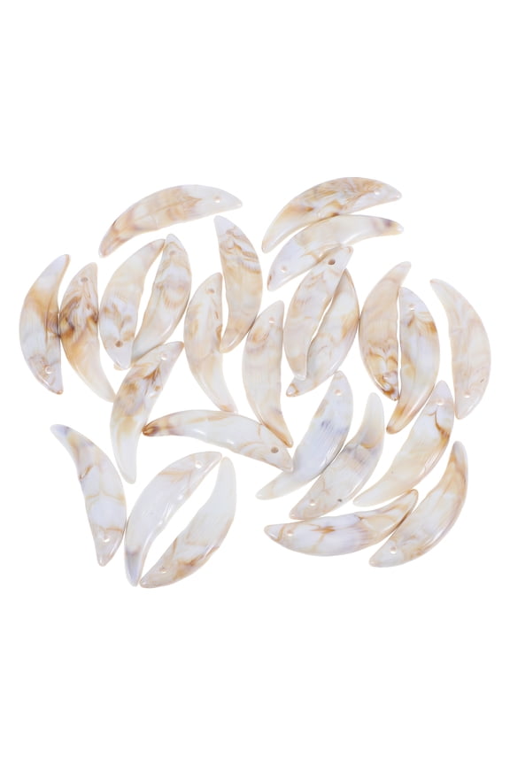 25pcs Plastic Wolf Teeth Pendants For Diy Jewelry Making Charms For Bracelets Necklaces Earrings Halloween Party Costume Decorations And Accessories