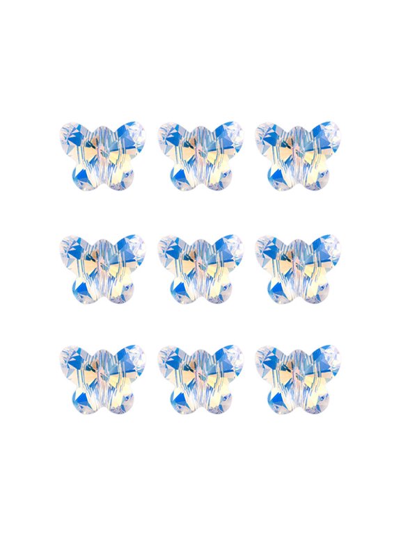 Crystal Pendant Charm Set, Multi-Color Glass, Unique Shapes, Stylish Decor, 28Pcs