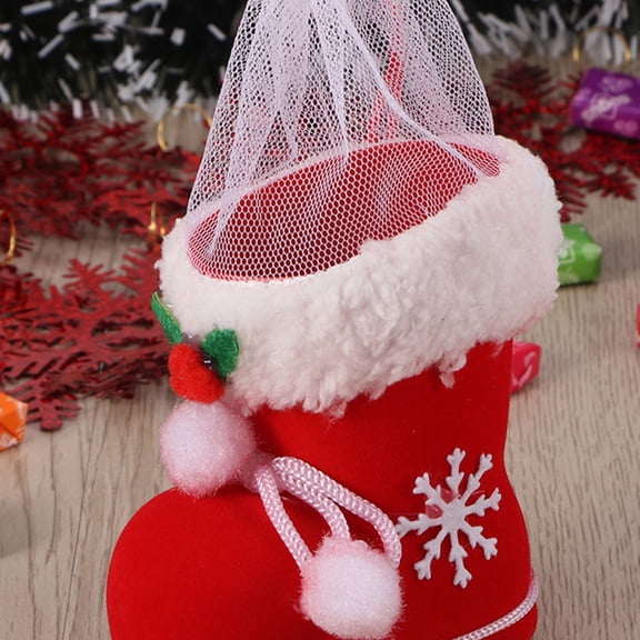 OUNONA 2PCS Holiday Candy Bags Shape, Plastic Treat Bags for Friends, Party Favors and Seasonal Packaging