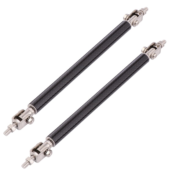 OUNONA 2Pcs Carbon Fiber Car Bar Universal Surround Pull Rod Decorative Car Modification