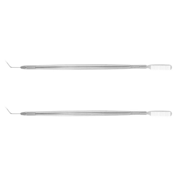 OUNONA 2PCS Eyelash Lift Perm Tool Lash Separator Tool Stainless Steel Metal Lash Lift Rods Tool for Eyelash Eyebrow Perming Curling Extensions Supplies