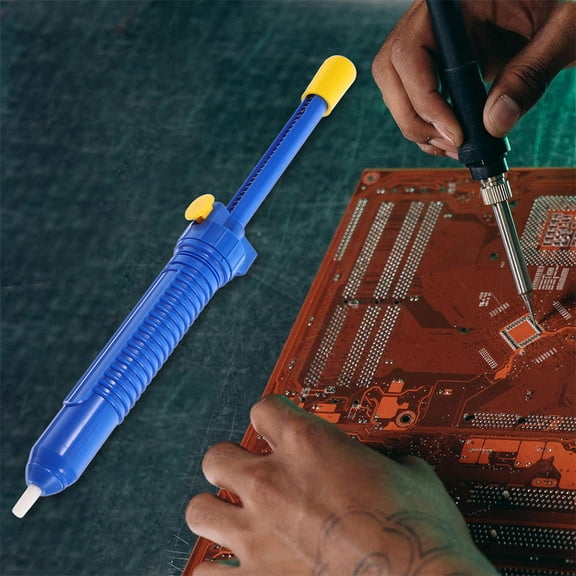 OUNONA 2PCS Plastic Solder Absorber Suction Pump Desoldering Pumps Portable Suction Manual Desoldering Pump for Solder Removal Desoldering