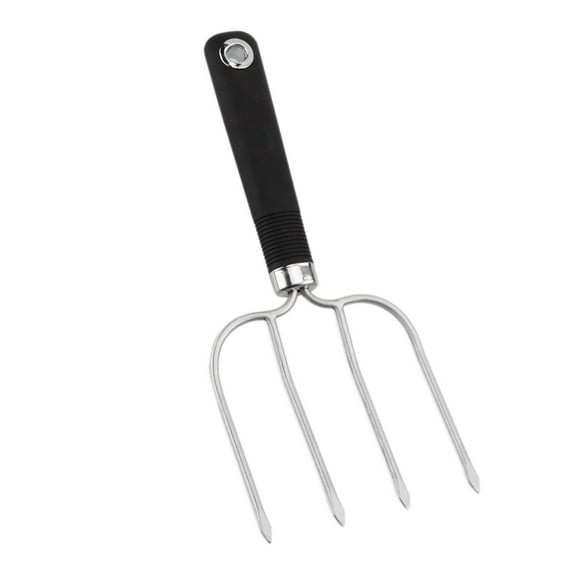 OUNONA 2PCS Stainless Steel Turkey Lifters Fork Set Barbecue Roast Carving Meat Tools for Cooking