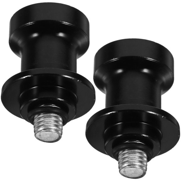 OUNONA 2PCS Motorcycle Stand Screw Aluminum Alloy Black for Motorcycle Accessories