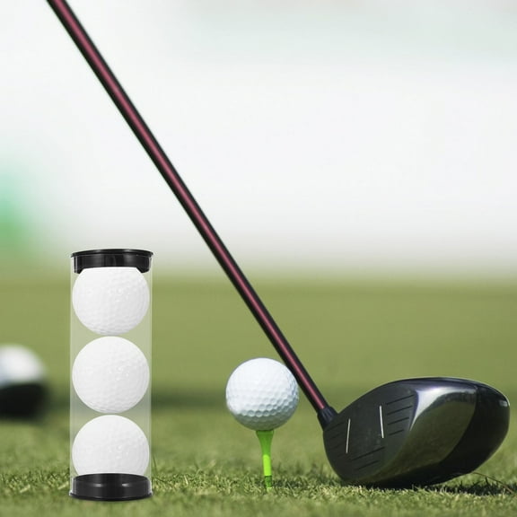 OUNONA Golf Ball Display Case Clear Design PVC 2Pcs