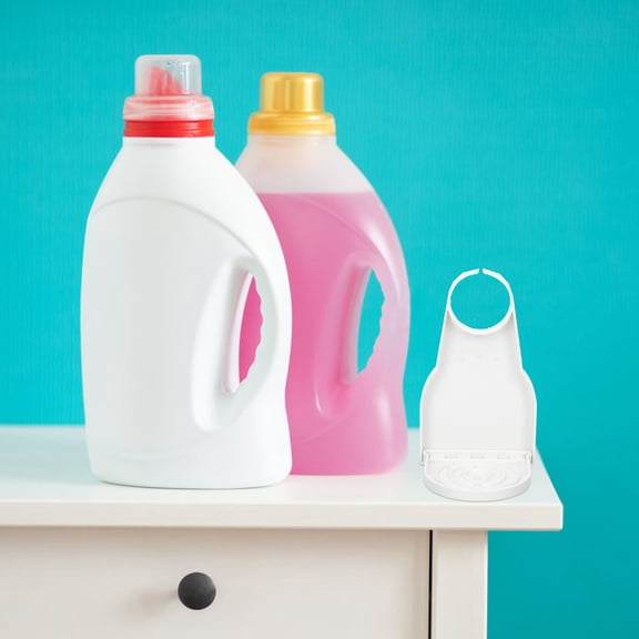 OUNONA Laundry Soap Cup Holder Plastic for Families in Laundry Room with Drip Catching 2Pcs