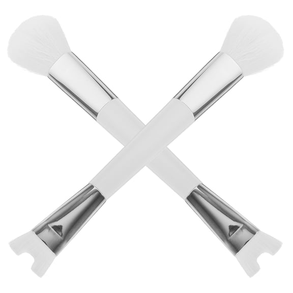 OUNONA 2Pcs White Nose Contour Makeup Brush Easy to Use Reusable Tool for Smooth Nose Shadow