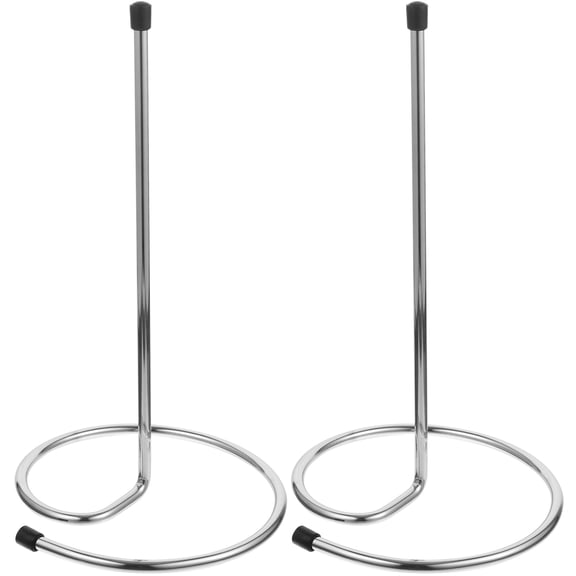 OUNONA Wine Decanter Dry Rack Wine Decanter Drying Rack Silver Stainless Steel 2Pcs