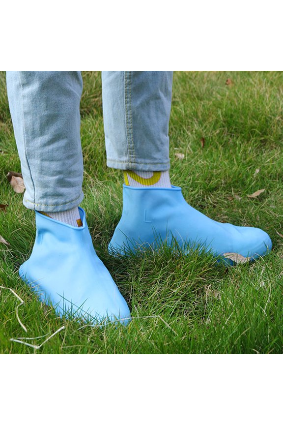 2Pairs Anti Skid Silicone Shoes Case Boot Protector for Outdoor Travel and Daily Commute