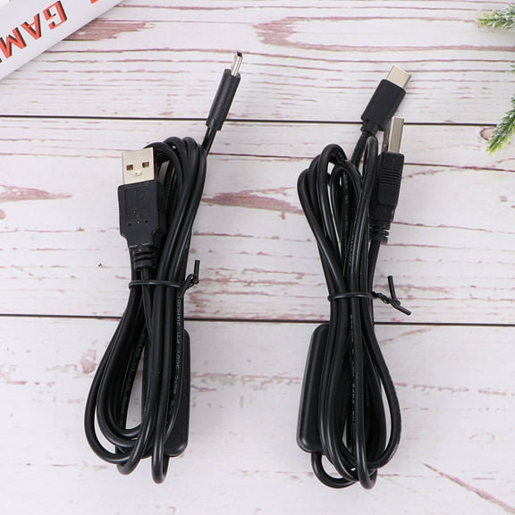 OUNONA 2Pc 1.5M 3A USB Type- Cable with ON/OFF Button Supply Wire Suitable for Raspberry Pi 4B Power Charger Line (Black)
