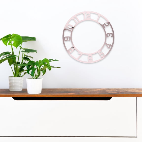 OUNONA 2Pcs Acrylic Mirror Wall Clock Face Sticker with Self Adhesive Numbers for Modern Home Decoration