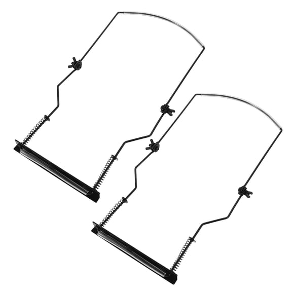OUNONA 2-Pack Adjustable Metal Harmonica Neck Holder for Hands-Free Playing with Multi-Angle Comfortable Design