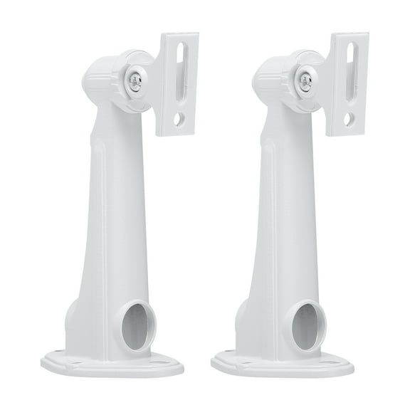 OUNONA 2Pcs Adjustable Security Camera Wall Mount Bracket White Aluminium Alloy for Tree Installation