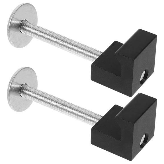 OUNONA 2Pcs Truck Tool Box Mounting Kit Black Aluminum Alloy Heavy Duty Clamps