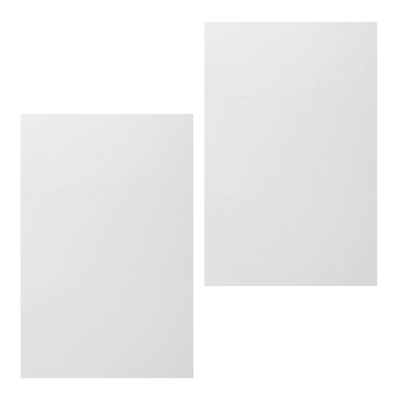 OUNONA 2Pcs Aluminum Sublimation Blanks White Metal Signs for Heat Transfer and Display Projects