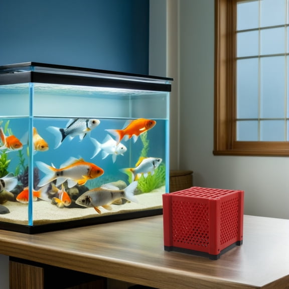 OUNONA 2Pcs Compact Aquarium Filter Box for Water Trough with Precision Pond Material