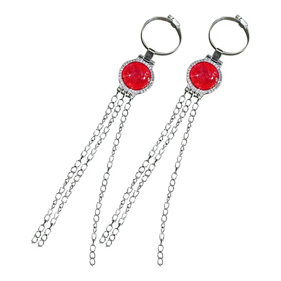 OUNONA 2Pcs Automotive Ground Strap Kit Red Static Discharge Chain Easy Install Weather Resistant