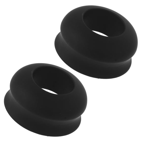 OUNONA 2Pcs Baseball Bat Knob Stacker Rings Black Compatible with Aluminum and Wood Bats Easy Fit