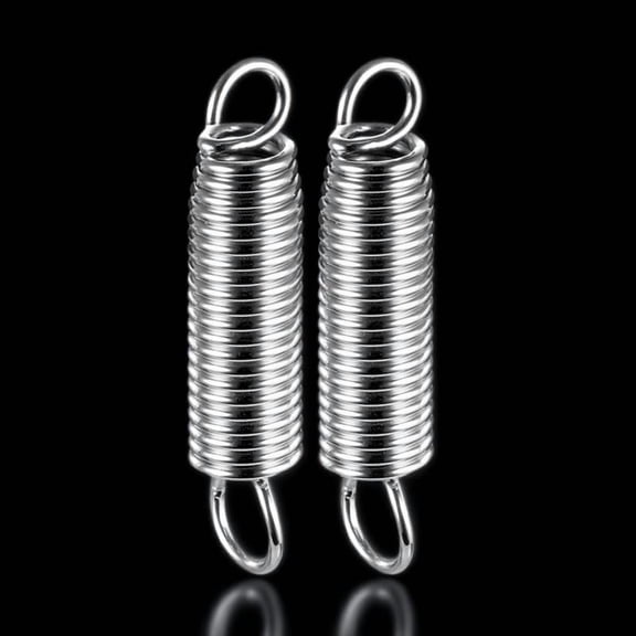 OUNONA 2Pcs High Grade Stainless Steel Foot Pedal Spring for Drum Bass Kick Pedal