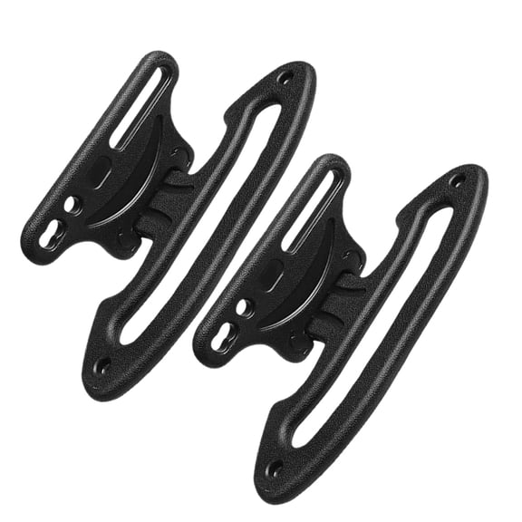 OUNONA 2Pcs Black Car Clothes Rack with Safety Handle ABS Car Coat Hanger for Backseat Organization