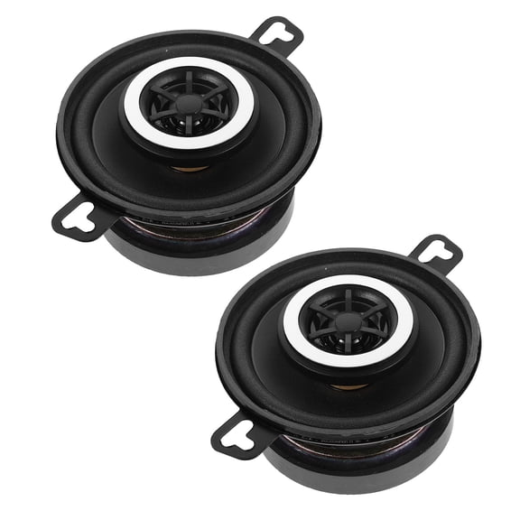 OUNONA 2-Pack Black Car Stereo Speakers Clear Audio Sound Upgrade