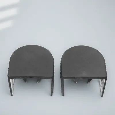 OUNONA 2Pcs Black Ladder Plastic End Caps Ladder Protective Covers for Telescopic and Extension Ladders