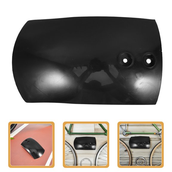 OUNONA Lightweight Black PP Motorcycle Mud Guard Stylish Appearance 2Pcs