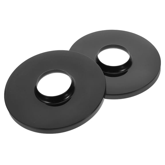 OUNONA 2Pcs Black Plastic Fan Base Trim Ring Replacement for Electric Standing Fans in Living Room Office