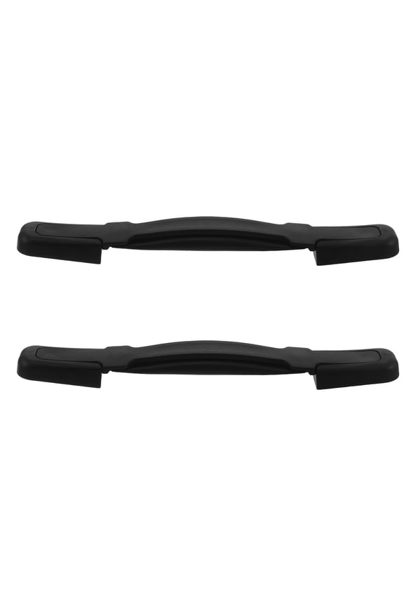 2-Pack Black Ergonomic Plastic Luggage Handle Grip Replacement for Suitcase Repair and