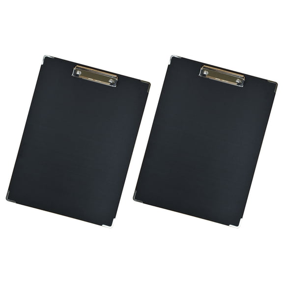 OUNONA 2-Pack Black Sketch Drawing Boards with Impact-Resistant Clipboards for and Drawing Supplies
