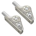 thumbnail image 1 of OUNONA 2Pcs Silver Steel Sofa Angle Adjuster Hinges with Smooth Edges for Folding Furniture, 1 of 8