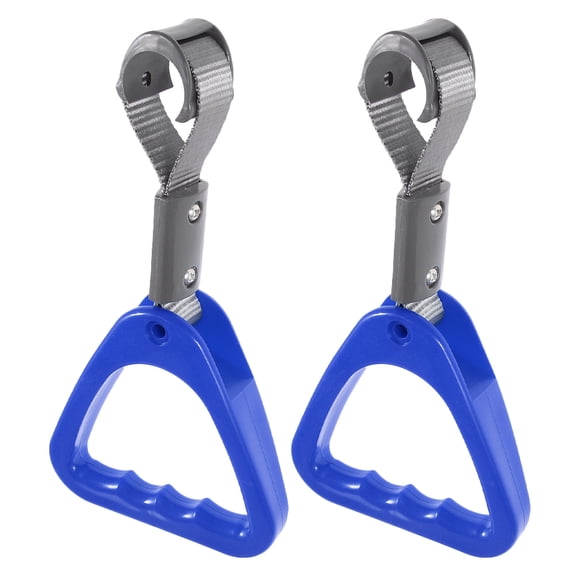 OUNONA 2Pcs Blue Adjustable Auto Support Handles for Bus and Subway with Comfortable Ergonomic Grip