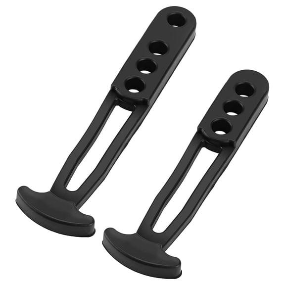 OUNONA 2-Pack Boat Telescoping Ladder Straps with Rubber T-Shaped Latch, Weather Resistant and Marine Accessories