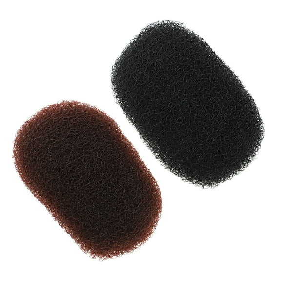 OUNONA 2Pcs Bump Up Hair Pads Reusable Puff Cushion Clips for Volume Hair Styling Accessories Assorted Colors
