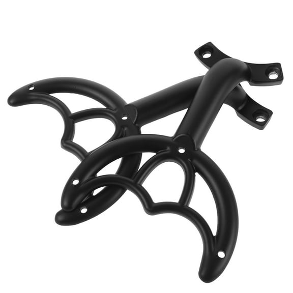 OUNONA 2-Pack Black Metal Ceiling Fan Arm Replacement Brackets for Fan Blade Mounting and Repair