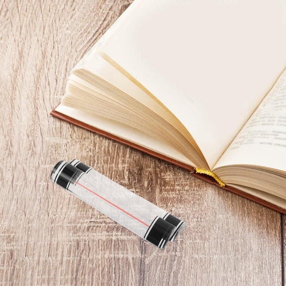 OUNONA 2Pcs Clear Acrylic Reading Magnifier Ruler for Seniors Students and Professionals