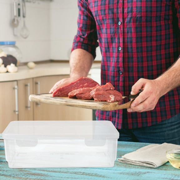 OUNONA 2Pcs Clear Bread Loaf Container Made of Strong Plastic for Airtight Bread and Pantry Storage