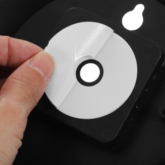 OUNONA 2-Pack Black Clock Back Covers Protective Cases for Clock Mechanism Replacement and Repair