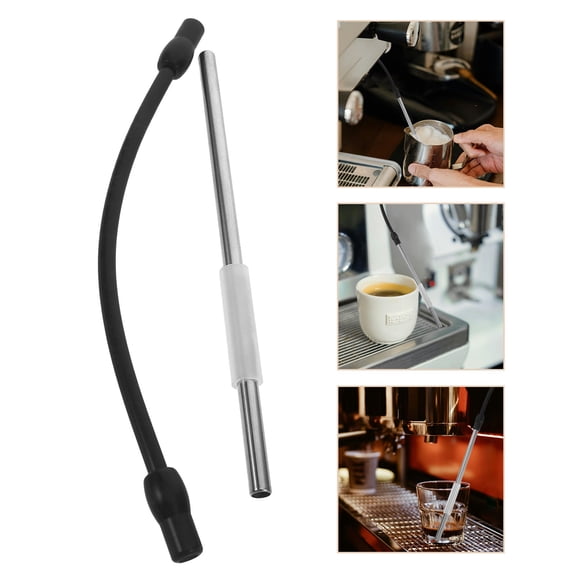 OUNONA 2Pcs Coffee Frothing Hose for Machine Replacement with Wide Compatibility and Foam Nozzles