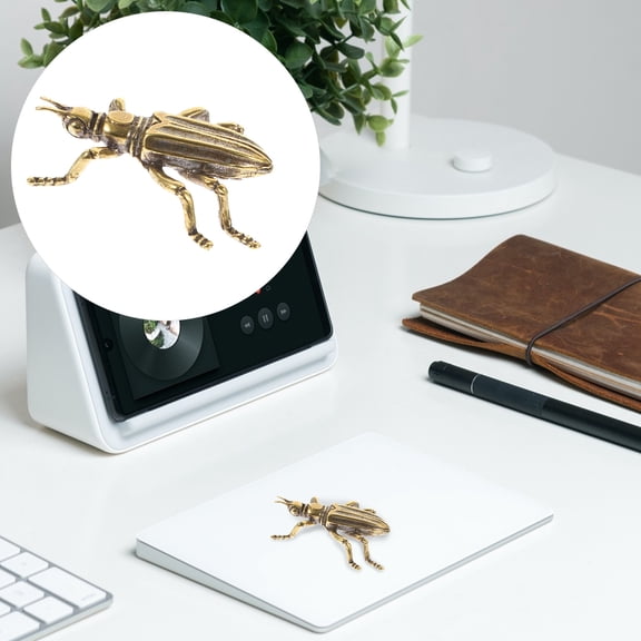 OUNONA 2Pcs Coffee Simulation Cricket Figurine Compact Tabletop Decor with Retro Craft Design