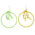 thumbnail image 1 of OUNONA 2Pcs Safe Cotton Rope Bird Swing and Perch for Parakeets Cockatiels Small Birds, 1 of 7