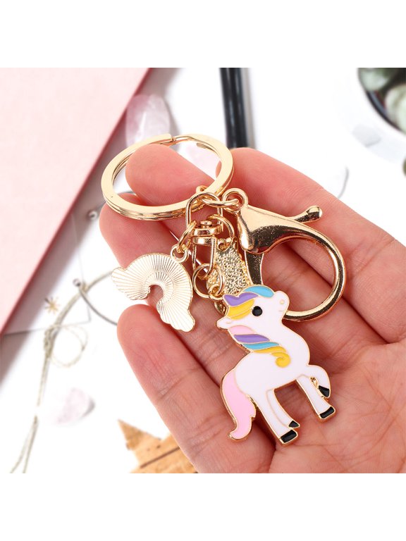 2-Pack Colorful Keychains Zinc Alloy Backpack Charms Cute Accessories for Bags and