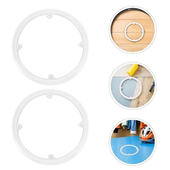 OUNONA 2Pcs White Bike Chainring Guard with Antidrop Design and Easy Installation