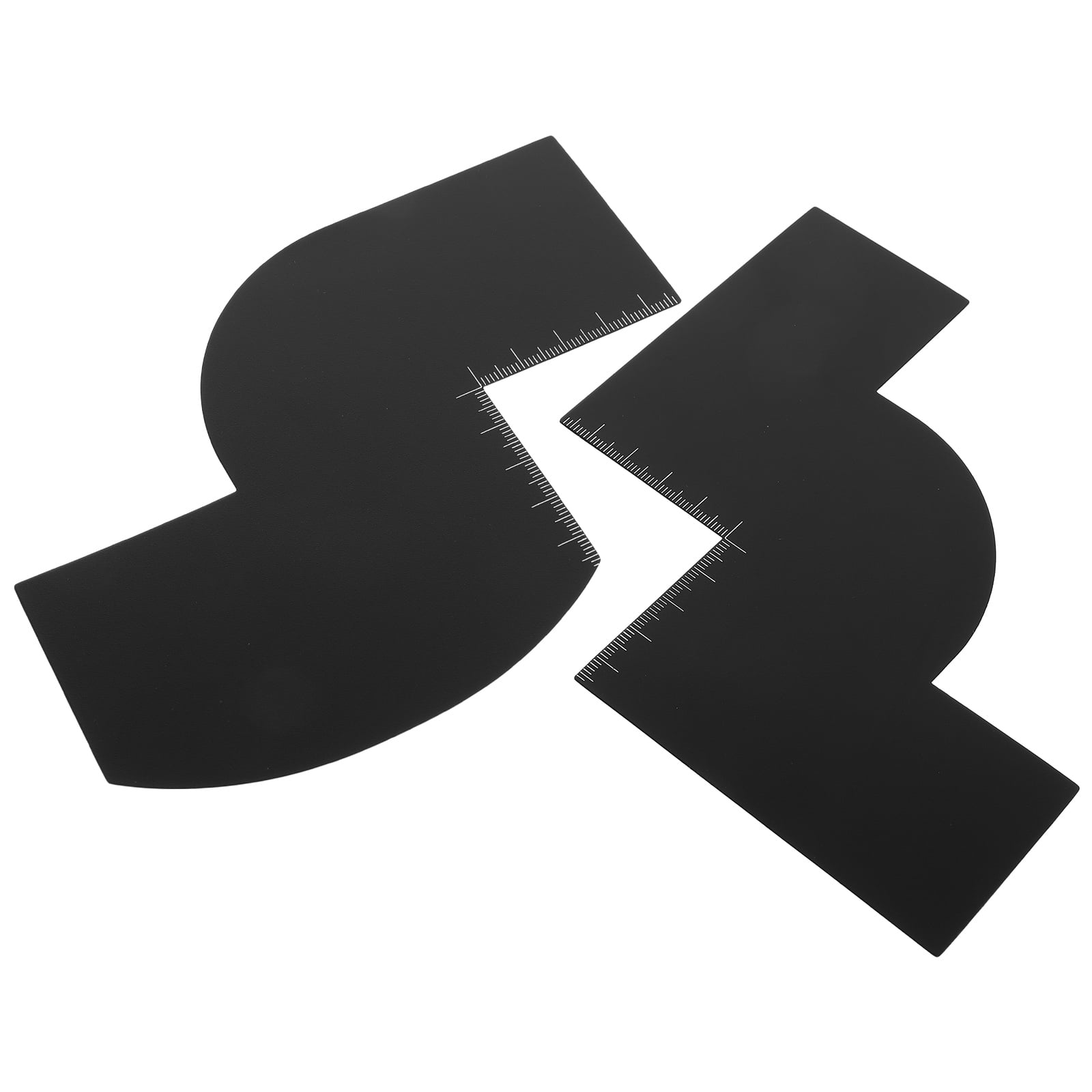 OUNONA 2Pcs DIY Grooming Tool Beard Shaper Ruler Hairline Shaping ...