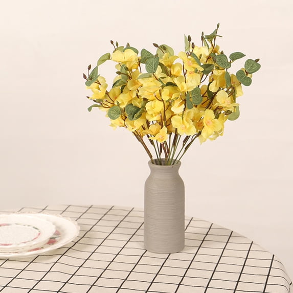 OUNONA 2Pcs Delicate Imitation Begonia Fake Plant Ornaments Simulated Plant Decors
