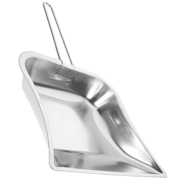 NUOLUX Metal Dustpan Rectangular Kitchen Household Cleaning 2Pcs 15X9.4X1.7In