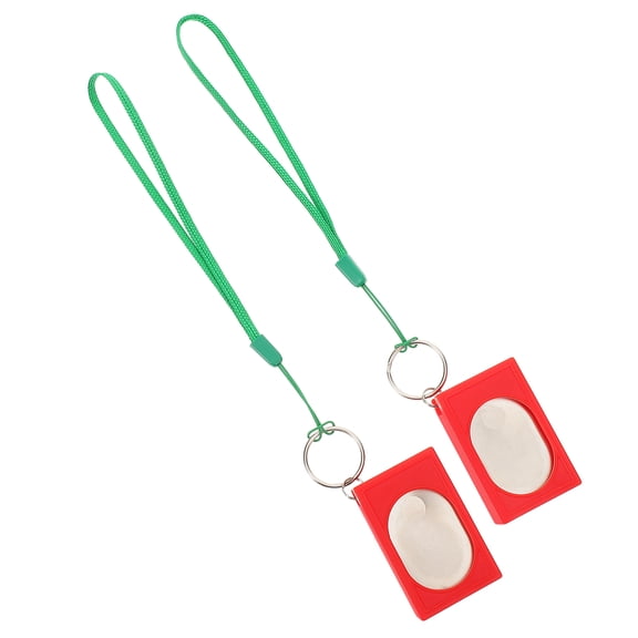 OUNONA 2Pcs Dog Training Clickers Red Portable Tool for Effective Humane Training with Sound and Vibration