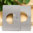 thumbnail image 1 of OUNONA 2Pcs Door Reinforcement Plates in Stainless Steel with Rounded Corners for Safe Home Installation, 1 of 6