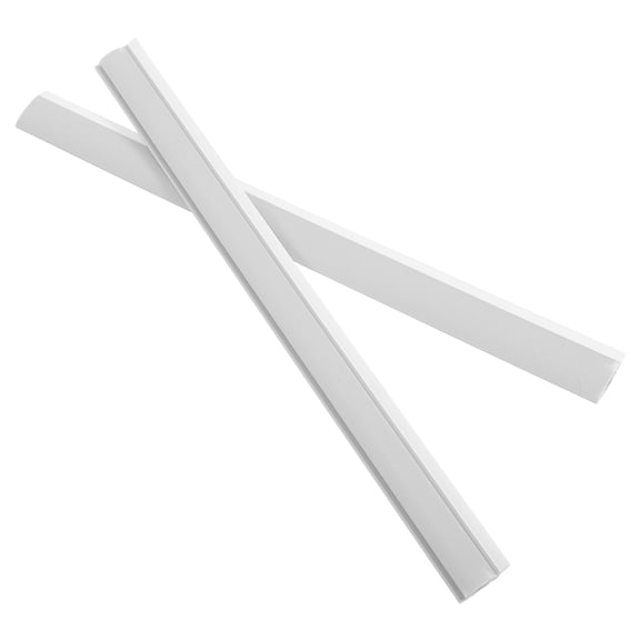 OUNONA 2Pcs Dustpan Plastic Edge Replacement with Soft Pressure Bar Grey