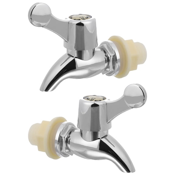 OUNONA 2-Pack Easy Install Plastic Beverage Spout Tap Replacement for Home Drink Jugs, and Leak-Proof